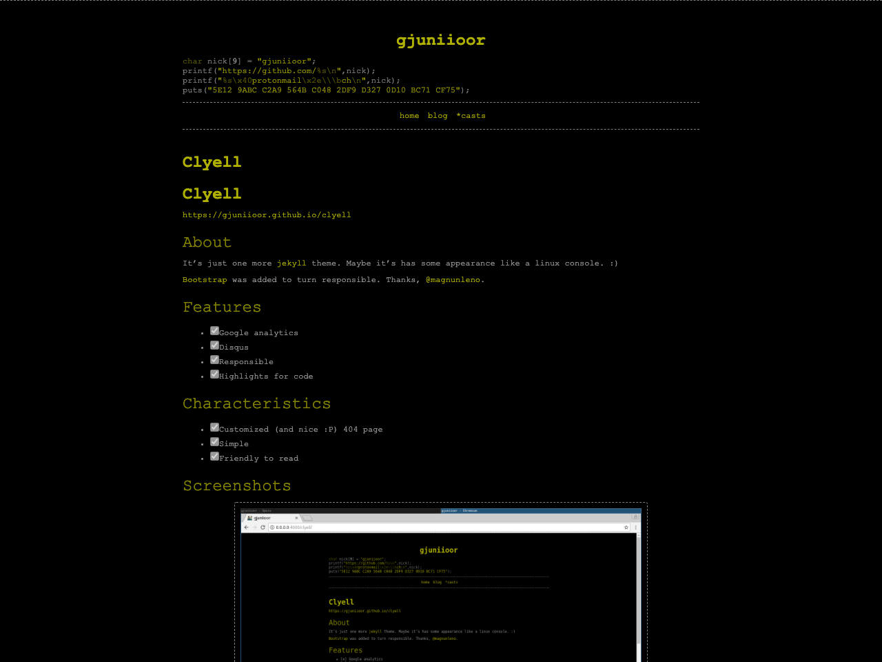 Clyell screenshot