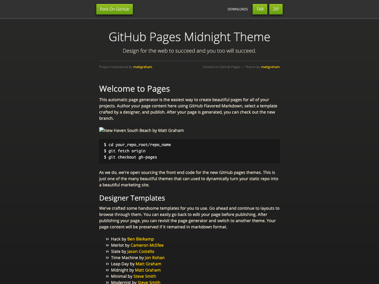 Midnight screenshot