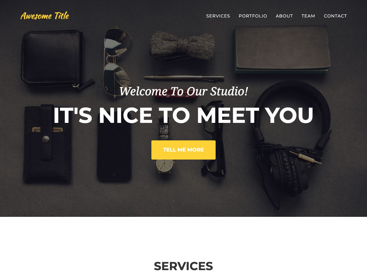 Agency Jekyll screenshot