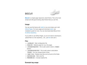 Biscuit screenshot